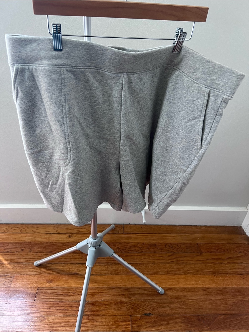 Lands' End Light Gray Cozy Sweat shorts